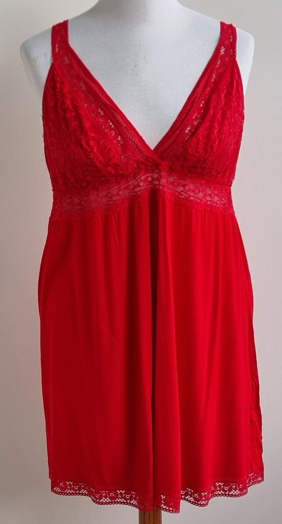 Hunkemoller rode slipdress mt. L, Kleding | Dames, Hunkemöller, Ophalen of Verzenden, Zo goed als nieuw, Maat 42/44 (L)