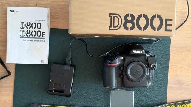 Nikon D800E met toebehoren, Audio, Tv en Foto, Fotocamera's Digitaal, Gebruikt, Spiegelreflex, Nikon, Geen optische zoom, Ophalen