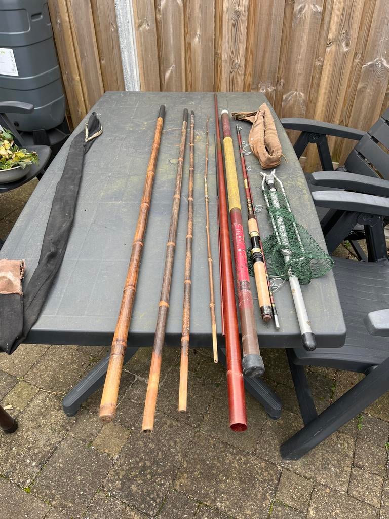 Diverse Hengels en Visnet - Ideaal voor de Hobbyvisser, Ophalen of Verzenden, Gebruikt, Vaste hengel