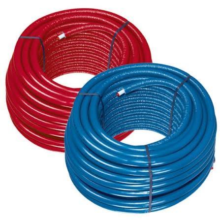 Uponor buizen Ø9,9–32 mm – rood/blauw – geïsoleerd of kaal, Doe-het-zelf en Verbouw, Buizen en Afvoer, Nieuw, Overige typen, Overige materialen