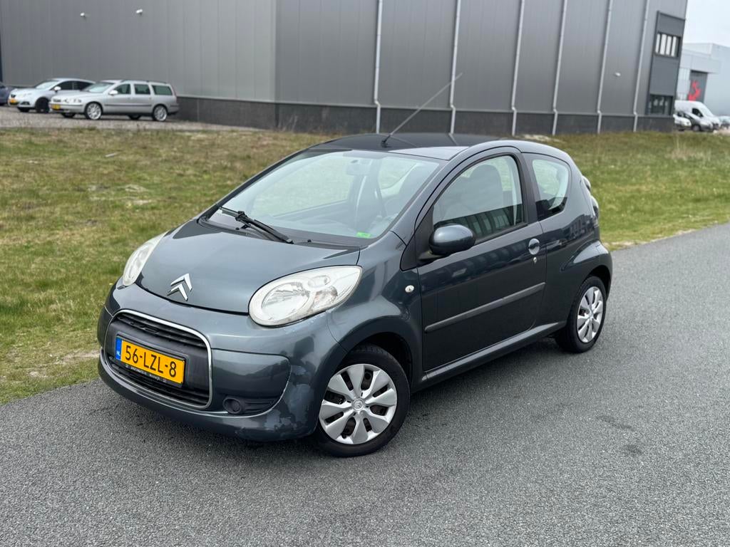 Citroën C1 1.0 3-DRS 2010 Grijs Nap! airco!, Auto's, Voorwielaandrijving, 4 stoelen, C1, 68 pk