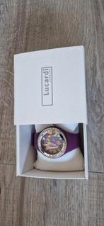 Jet Set Horloge Lucardi - Paars met Strass, Overige merken, Staal, Polshorloge, Kunststof