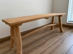 Teak houten bankje 120 cm x 35 cm, Ophalen, Minder dan 75 cm, Tweepersoons, Zo goed als nieuw