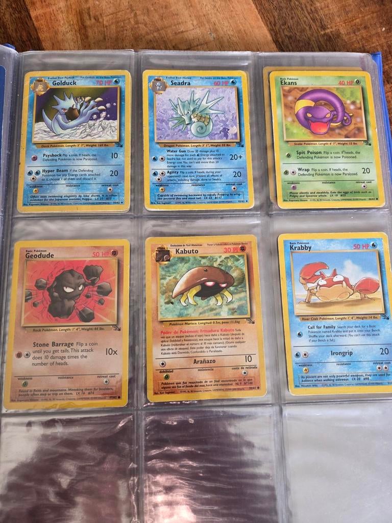 Pokémon Fossil Unlimited Kaarten, Ophalen of Verzenden, Gebruikt, Meerdere kaarten