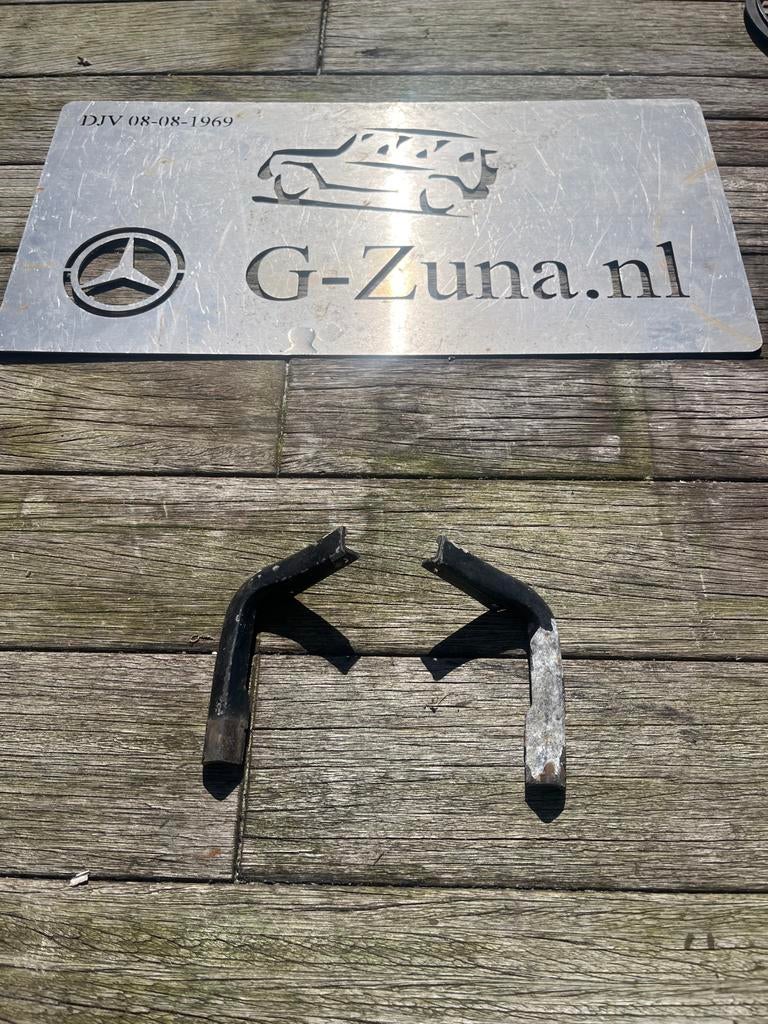 Zeldzame W460 G-Klasse regengoot hoekjes aluminium, Ophalen, Gebruikt, Achterklep, Voor
