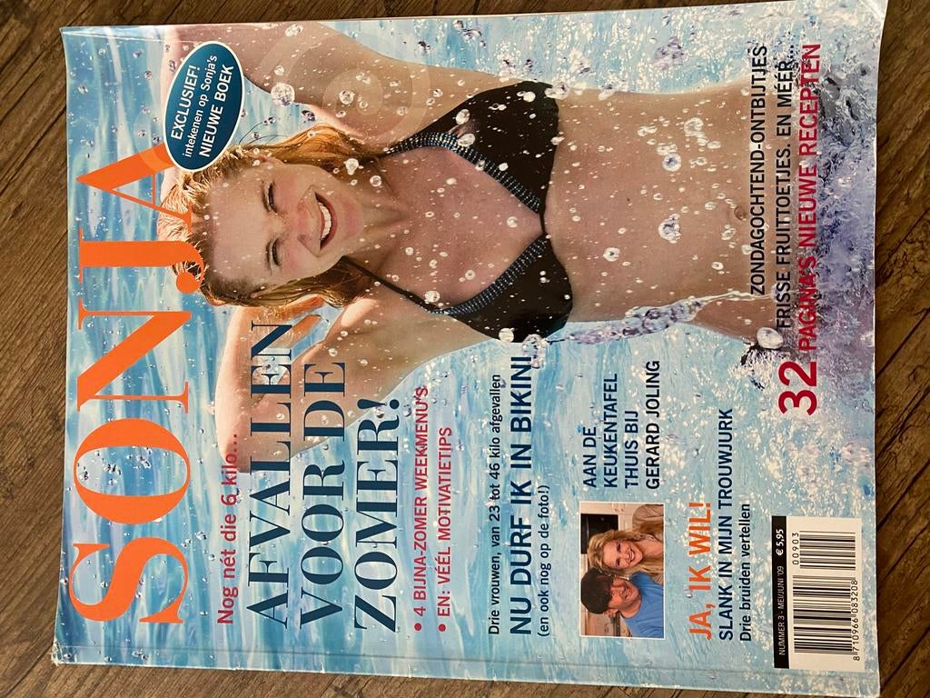 Sonja Magazine Mei/Juni '09: Afvallen voor de Zomer!, Boeken, Ophalen of Verzenden, Gelezen, Damesbladen