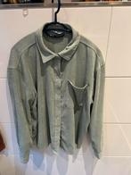 Groene ribstof blouse - Bien Bleu Basics - Maat L, Ophalen of Verzenden, Zo goed als nieuw, Maat 42/44 (L), Groen