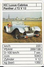 Ak1000 autokaartje h3 panther j72 v 12, Ophalen of Verzenden, Zo goed als nieuw, Auto's
