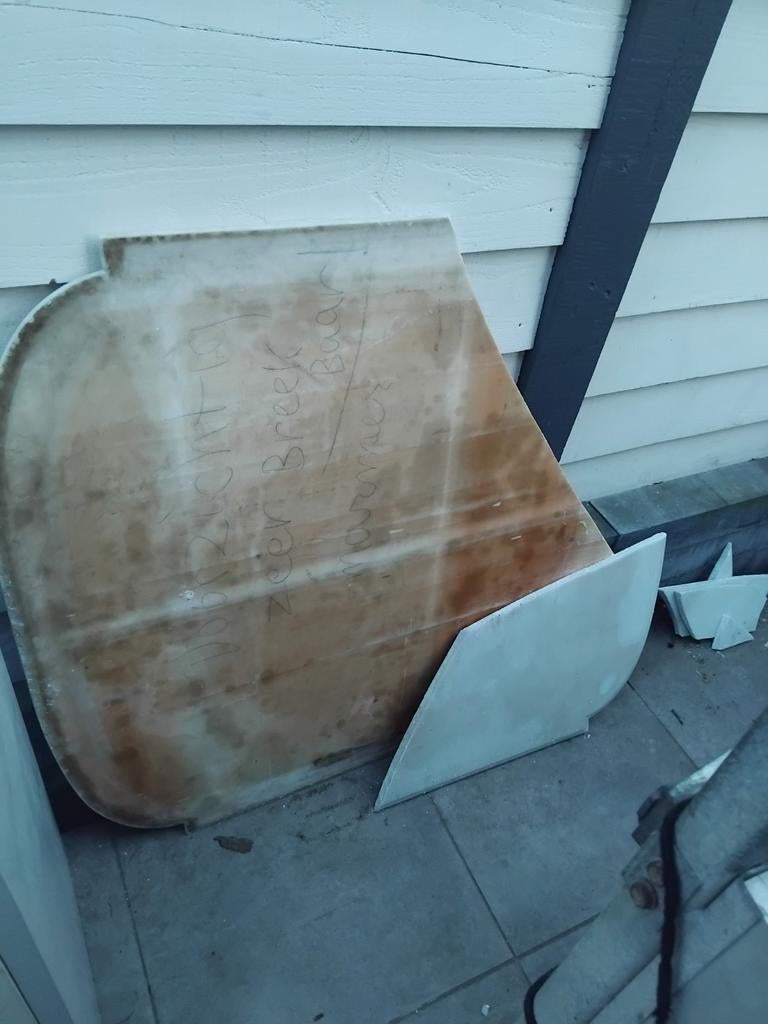 Gebroken wit marmeren blad marmer kapot 120x100 cm Gratis, Ophalen of Verzenden, Nieuw