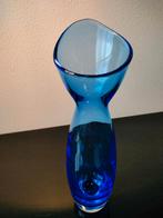Finland Littala Vaas Blauw Scandinavie Vintage 1990, Antiek en Kunst, Antiek | Glas en Kristal, Ophalen of Verzenden