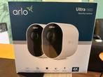 Arlo Ultra 3 beveiligingscamera's (2 stuks + hub), Ophalen of Verzenden, Nieuw, Buitencamera