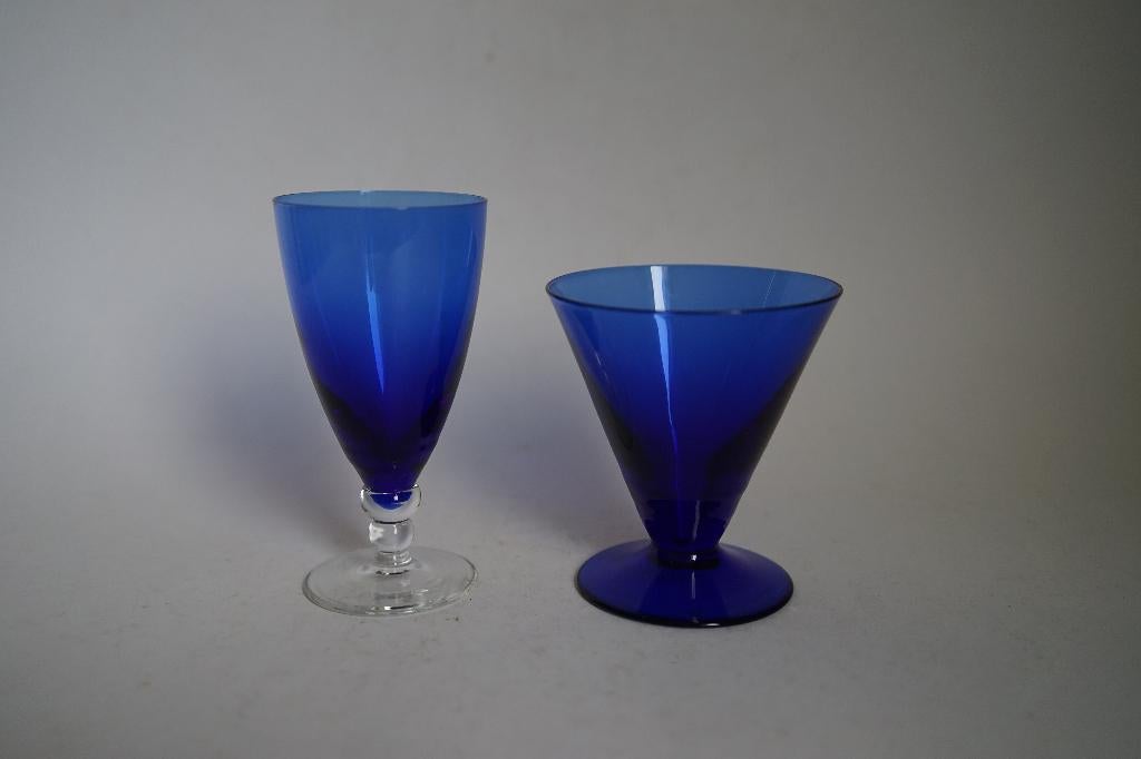 glas servies Max verboeket maastricht carnaval groen blauw, Antiek en Kunst, Ophalen of Verzenden