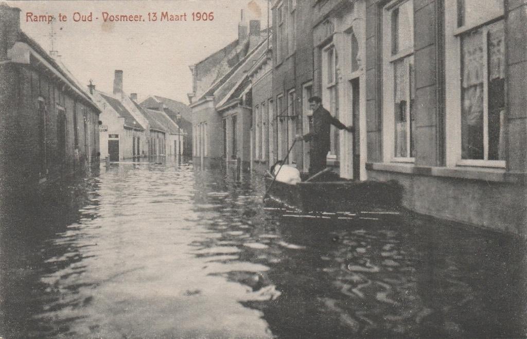 Ansichtkaart, Oud-Vossemeer, maart 1906  (2146), Verzenden, Voor 1920, Ongelopen, Zeeland