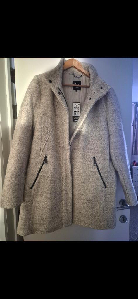 NIEUW Boucle jas maat 48, Kleding | Dames, Jassen | Winter, Ophalen, Nieuw, Maat 46/48 (XL) of groter, Beige