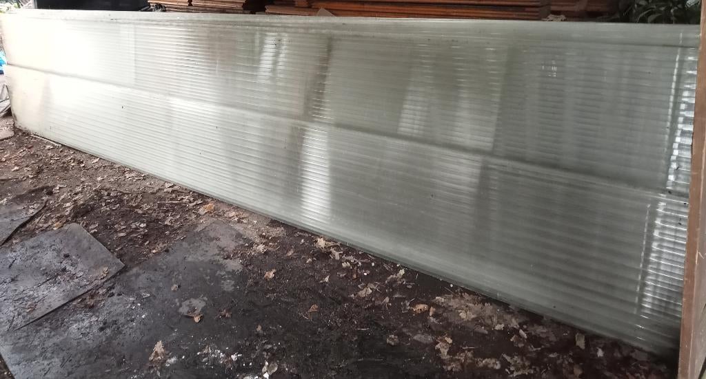 5 KANAALPLATEN POLYCARBONAATPLATEN 32 MM, Doe-het-zelf en Verbouw, Platen en Panelen, Ophalen, Gebruikt, Overige materialen, 20 tot 50 mm