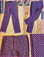 CAMBIO retro broek rood-donkerblauw maat 38 zgan, Maat 38/40 (M), Ophalen of Verzenden, Zo goed als nieuw, Lang