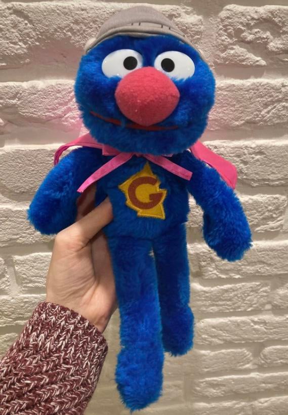 Sesamstraat knuffel - Supergrover in mooie staat, Ophalen of Verzenden, Zo goed als nieuw, Overige typen