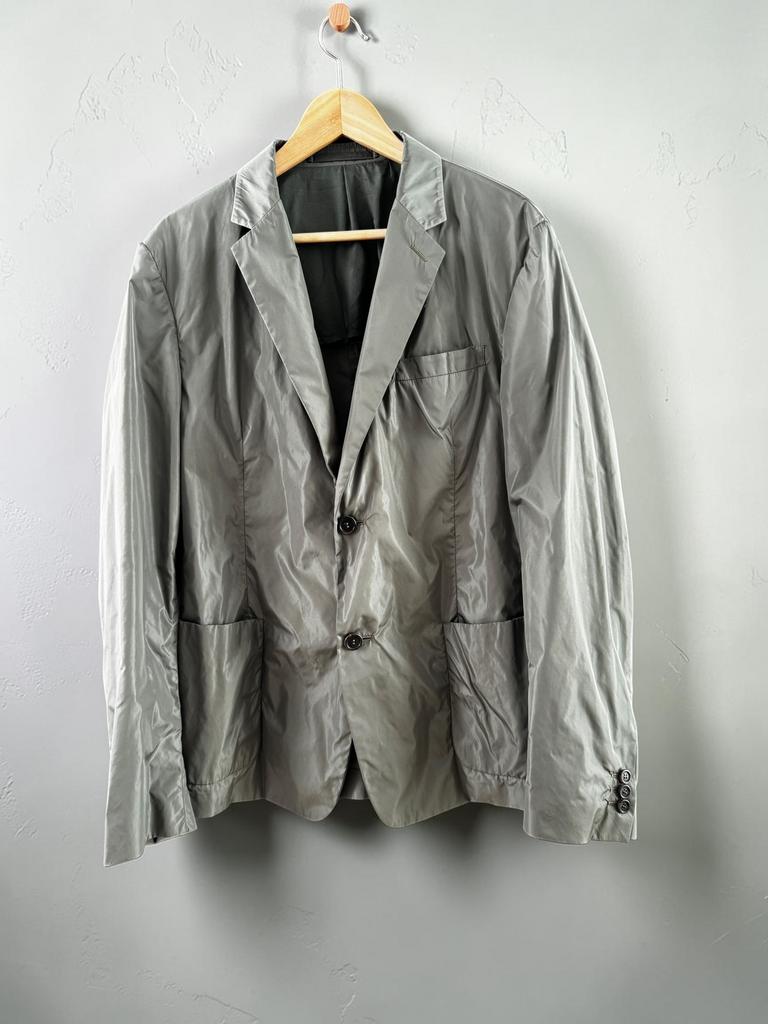 Prada khaki groen blazer colbert unisex maat L large 52, Ophalen of Verzenden, Zo goed als nieuw, Maat 52/54 (L), Groen