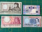 4 oude guldenbiljetten, Postzegels en Munten, Bankbiljetten | Nederland, Ophalen of Verzenden, 100 gulden, Setje