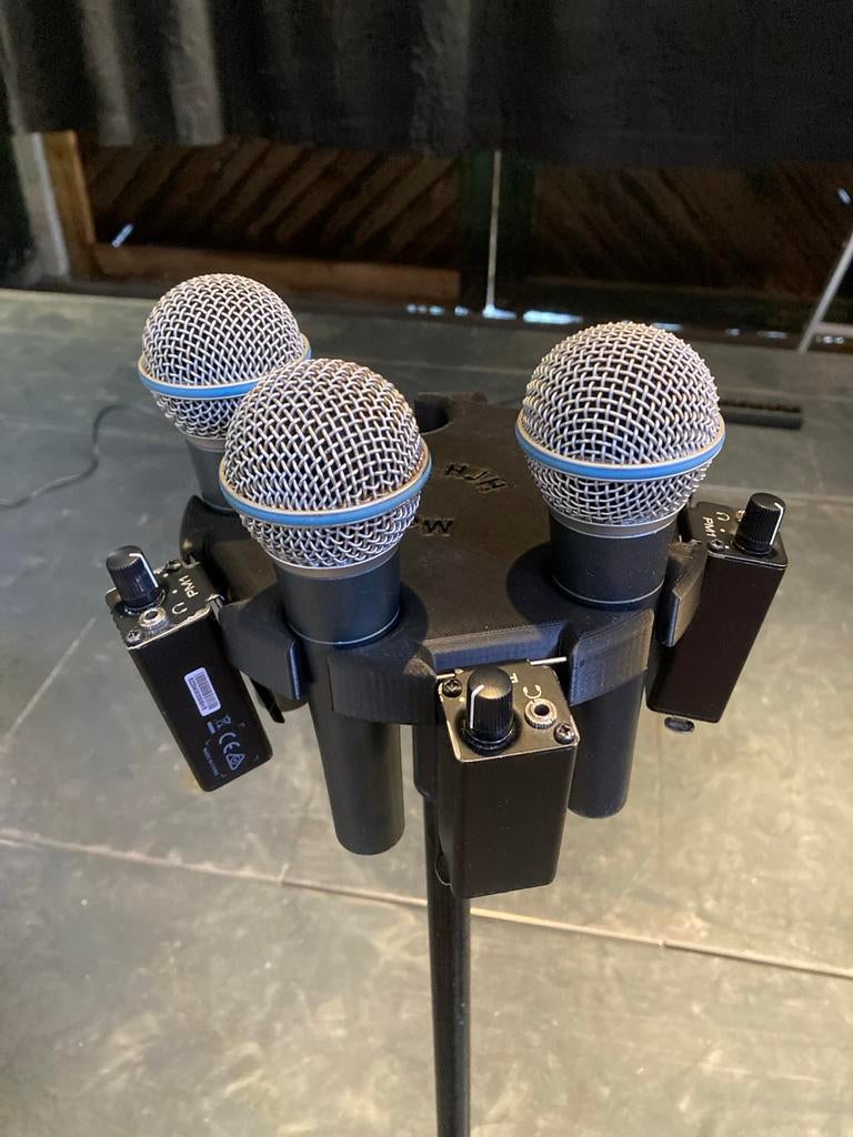 3x Shure Beta 58A Zangmicrofoon - Professionele Kwaliteit, Muziek en Instrumenten, Ophalen of Verzenden, Gebruikt, Zangmicrofoon