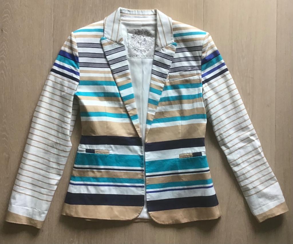 Apart strepen jasje, 36, Kleding | Dames, Jasjes, Kostuums en Pakken, Blauw, Jenni Button, Ophalen of Verzenden, Jasje