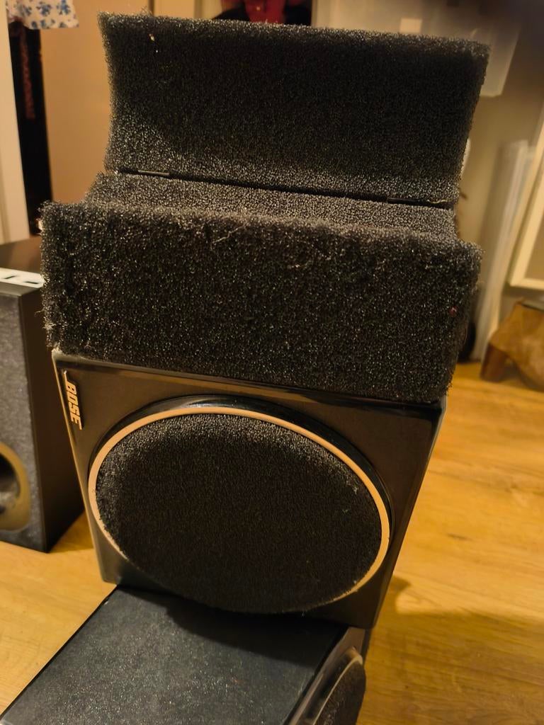Bose 201 Direct/Reflecting Vintage Speakerset - Retro Geluid, Audio, Tv en Foto, Luidsprekers, Gebruikt, Front, Rear of Stereo speakers