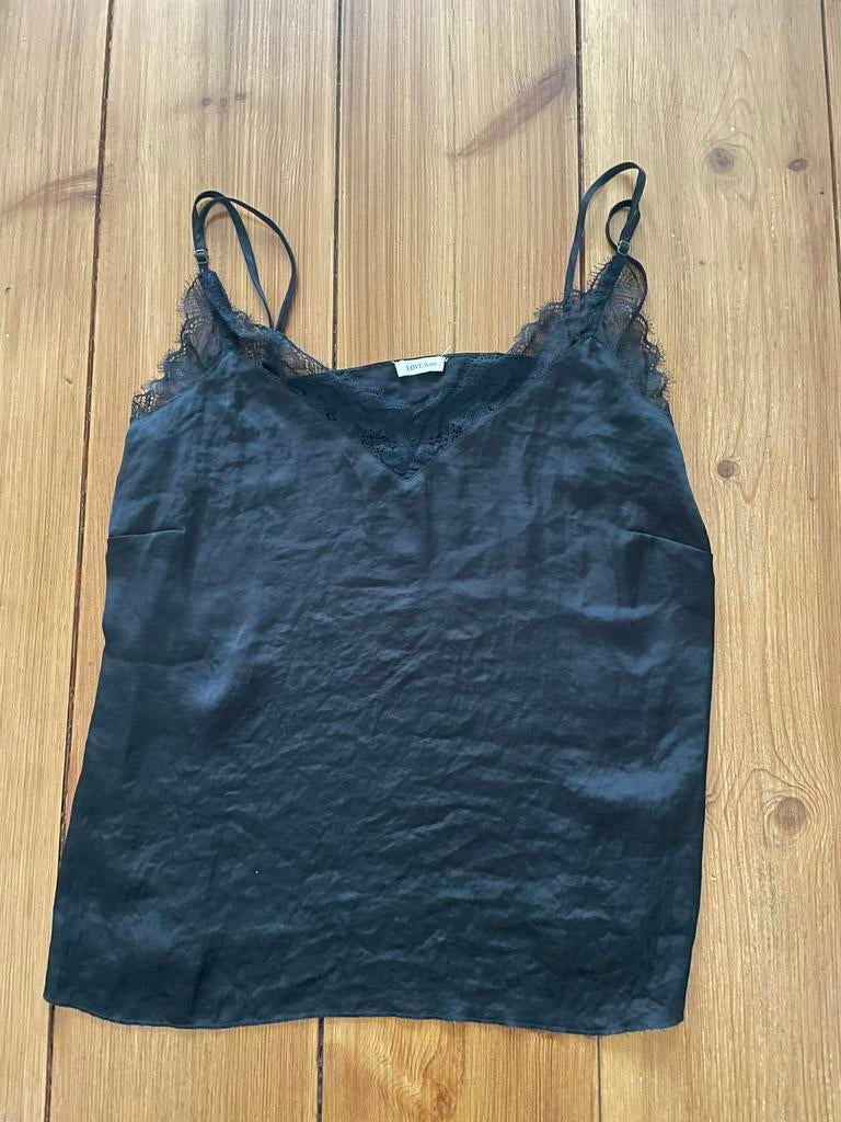 Leuk zwart kanten hemdje Love Stories, L, Maat 38/40 (M), Zwart, Ophalen of Verzenden, Zo goed als nieuw