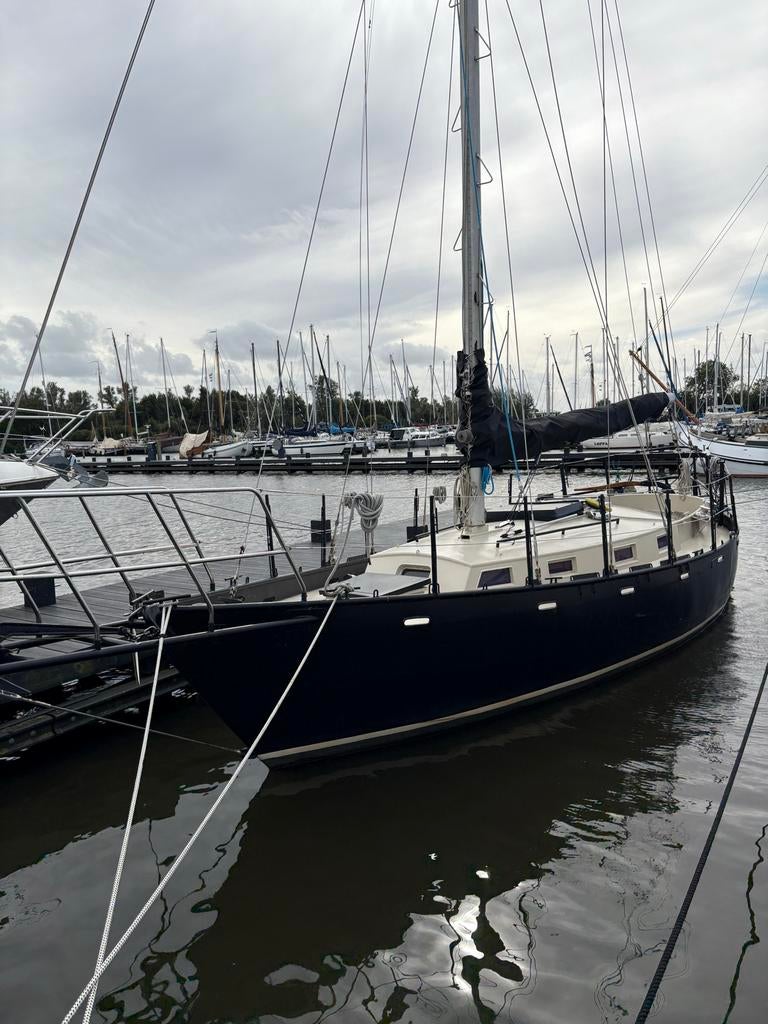 Klassiek Zeilschip (9,5m) -  One Off design (Peter Addis), Watersport en Boten, Kajuitzeilboten en Zeiljachten, Gebruikt, Tourjacht of Cruiser