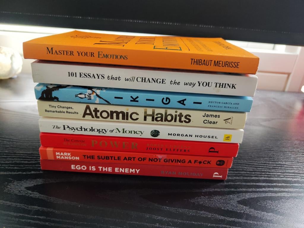Boeken: Master Your Emotions, Atomic Habits, Ikigai, Power, Boeken, Ophalen of Verzenden
