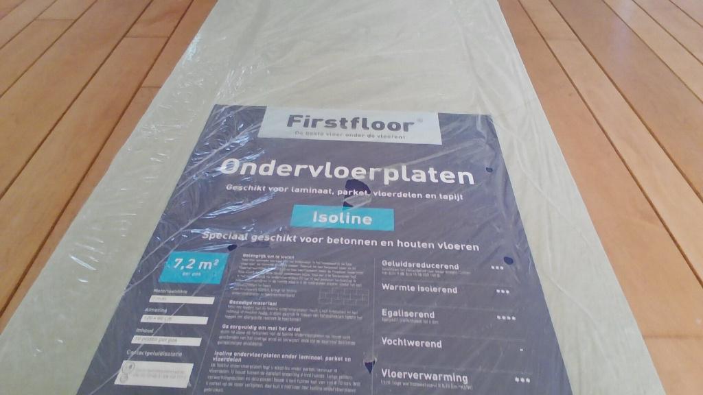 2 Ondervloerplaten Firstfloor Isoline laminaat/parket, Ophalen, Overige materialen, 30 cm of meer, 50 tot 150 cm