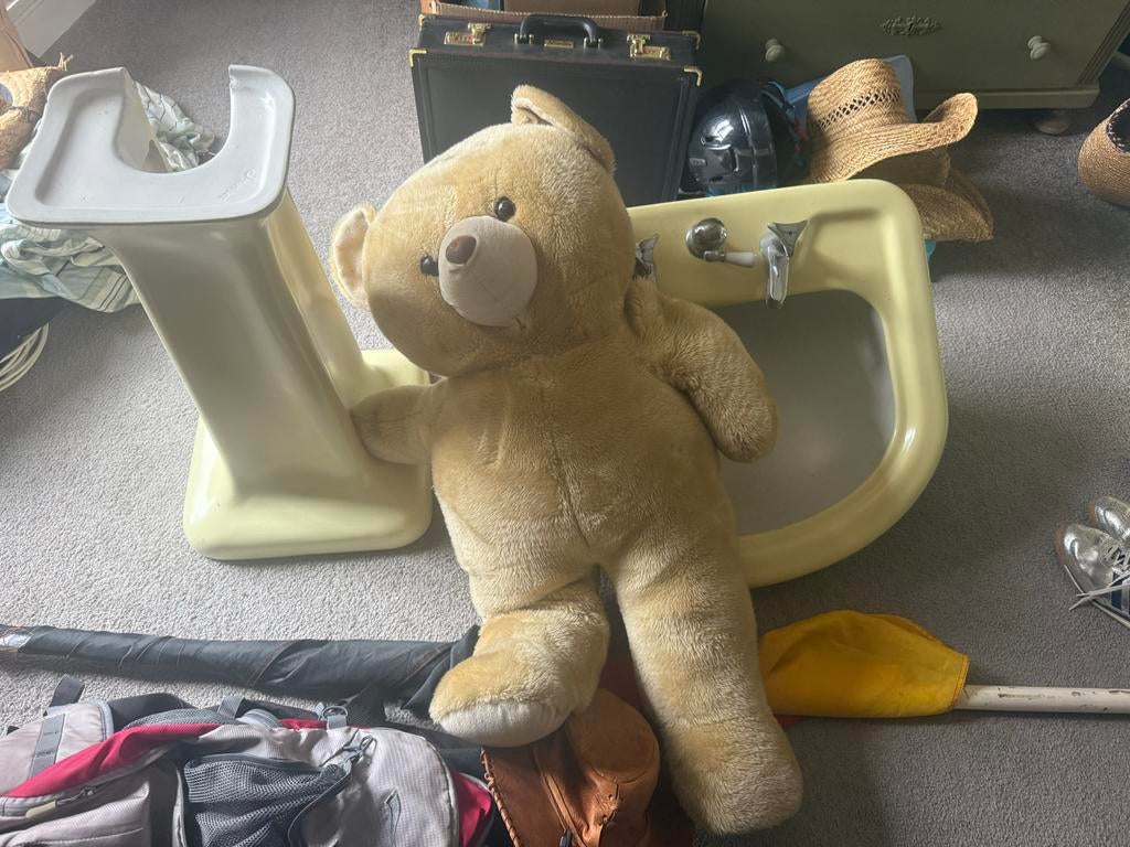 Grote zachte knuffelbeer - Ideaal om mee te knuffelen!, Gebruikt, Beer, Ophalen of Verzenden, Bruin