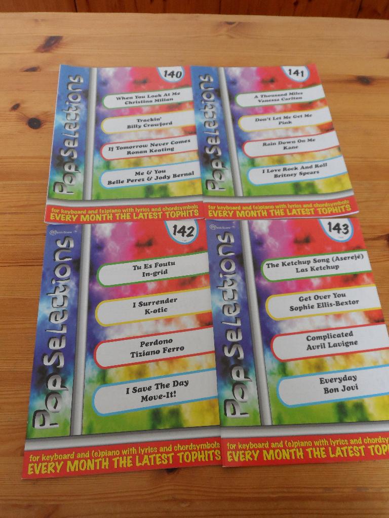 Pop Selections 140 / 144 / 145 / 149, Nieuw, Ophalen of Verzenden, Keyboard, Artiest of Componist