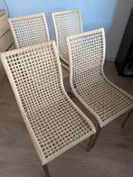 Vintage IKEA Nandor eettafelstoelen 4 stuks, Ophalen, Zo goed als nieuw, Riet of Rotan, Vier
