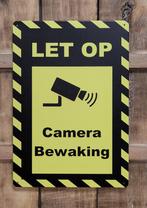 Let op camera bewaking reclamebord van metaal wandbord deco, Tuin en Terras, Info@deconoord.nl, Deco Noord, Nieuw, Ophalen of Verzenden