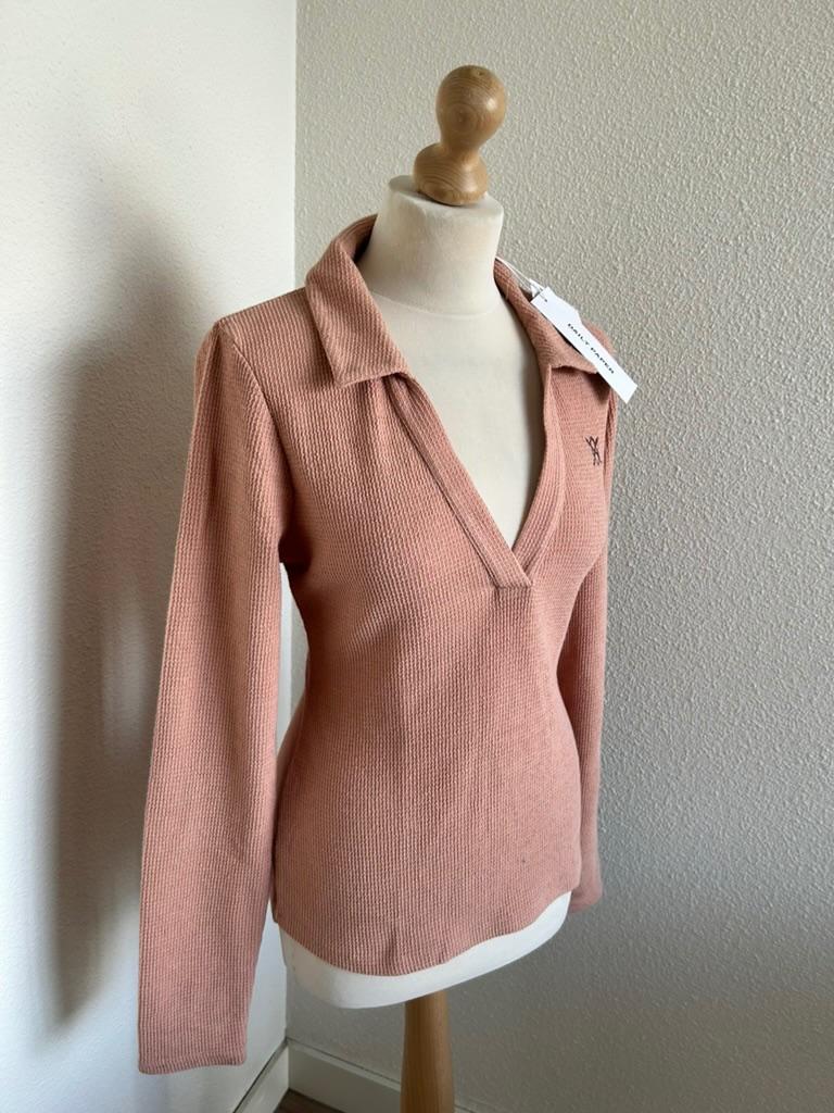 Daily Paper maat L polo top shirt oud roze NIEUW 3167, Maat 42/44 (L), Ophalen of Verzenden, Lange mouw, Daily Paper