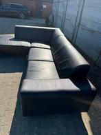 Nette leren hoekbank - Comfortabel en stijlvol, Huis en Inrichting, 250 tot 300 cm, Gebruikt, 100 tot 125 cm, Hoekbank