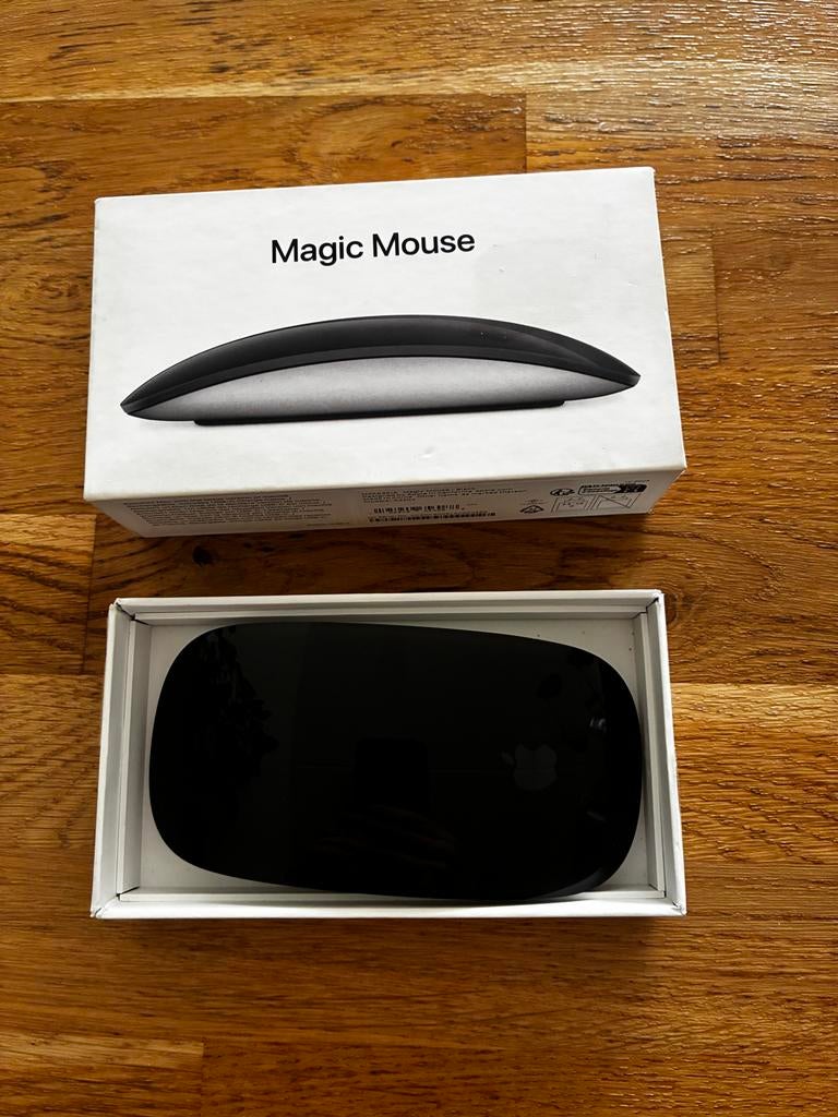 Apple Magic Mouse - Zwart (Model A1296), Ophalen of Verzenden, Zo goed als nieuw, Draadloos, Muis