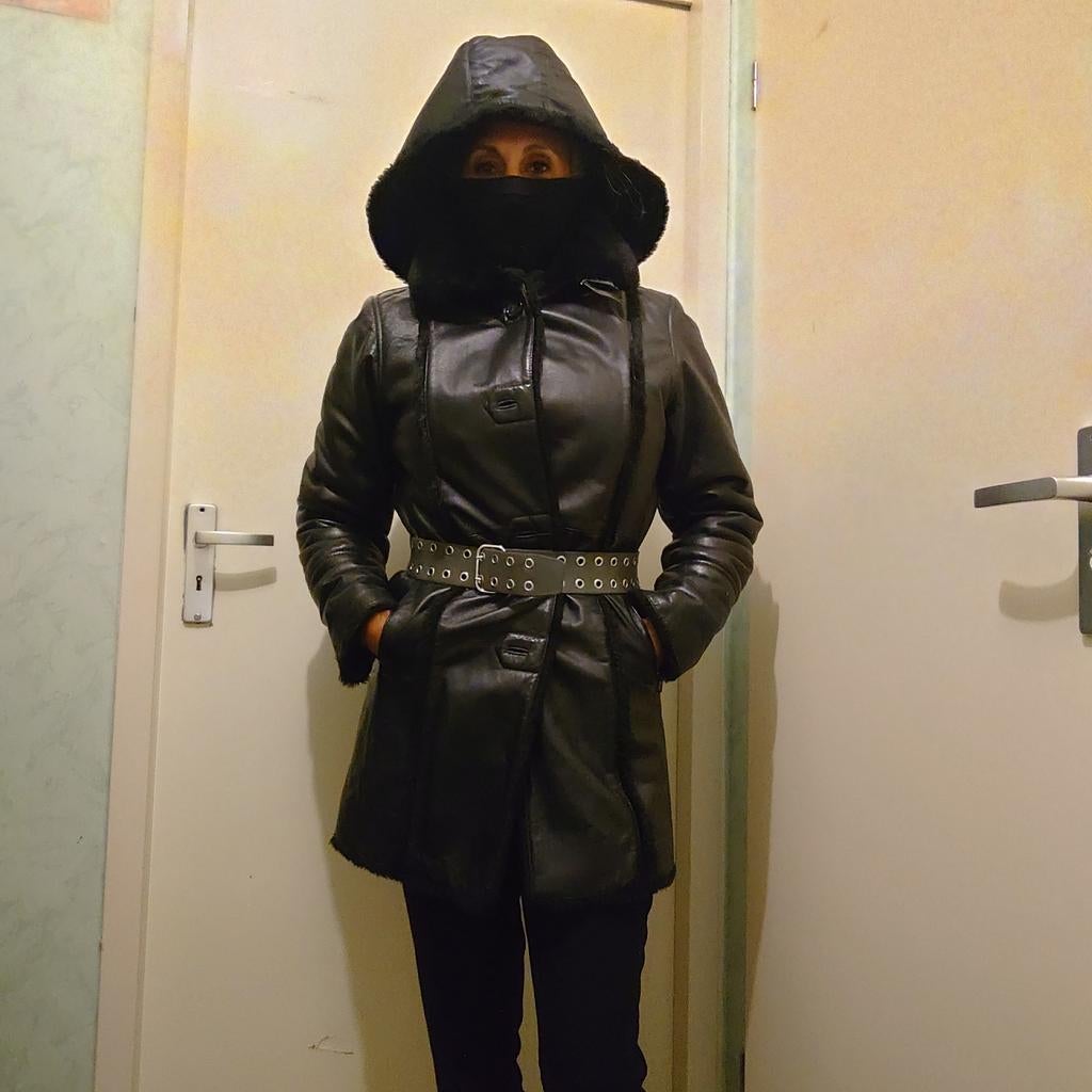 Tweede Handse Lammy Coat M 38, Kleding | Dames, Ophalen, Zwart