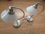 2x IKEA Kroby Tafellampen - Geborsteld Nikkel & Glas, Ophalen, Zo goed als nieuw, Glas, Minder dan 50 cm