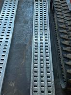 Aluminium rijplaten 210x33cm voor trekker, auto of minikraan, Auto diversen, Aanhangers en Bagagewagens, Ophalen, Gebruikt