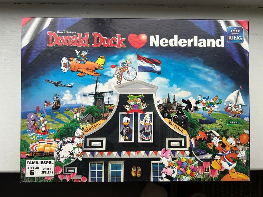 Donald Duck Nederland Spel - Compleet!, Hobby en Vrije tijd, Gezelschapsspellen | Bordspellen, Een of twee spelers, Ophalen of Verzenden