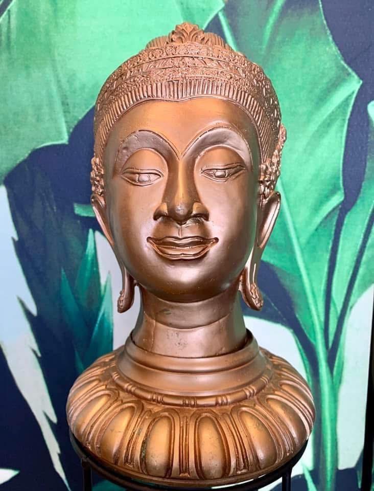 EXTRAORDINARY THAIS BUDDHA STATUE IN BRONZE 30CM & 3,75KG, Ophalen