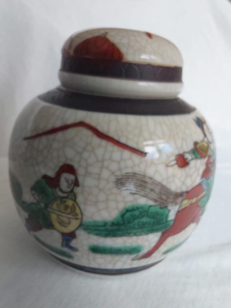 authentieke gemberpot nanking Chinees 13cm hoog met kurk, Antiek en Kunst, Ophalen of Verzenden
