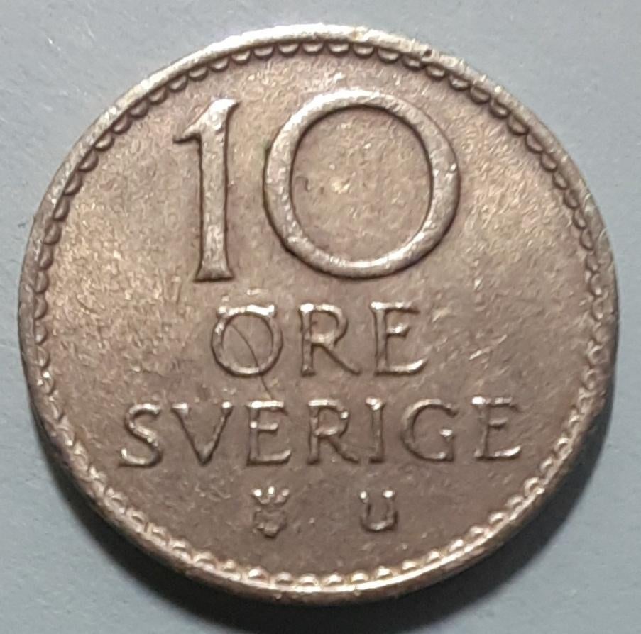 2 munten Zweden., Ophalen of Verzenden, Overige landen, Losse munt