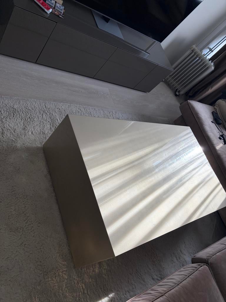 Salontafel Japandi / Eric Kuster stijl 140x80x40 cm, Huis en Inrichting, Tafels | Salontafels, Ophalen, Gebruikt, 100 tot 150 cm