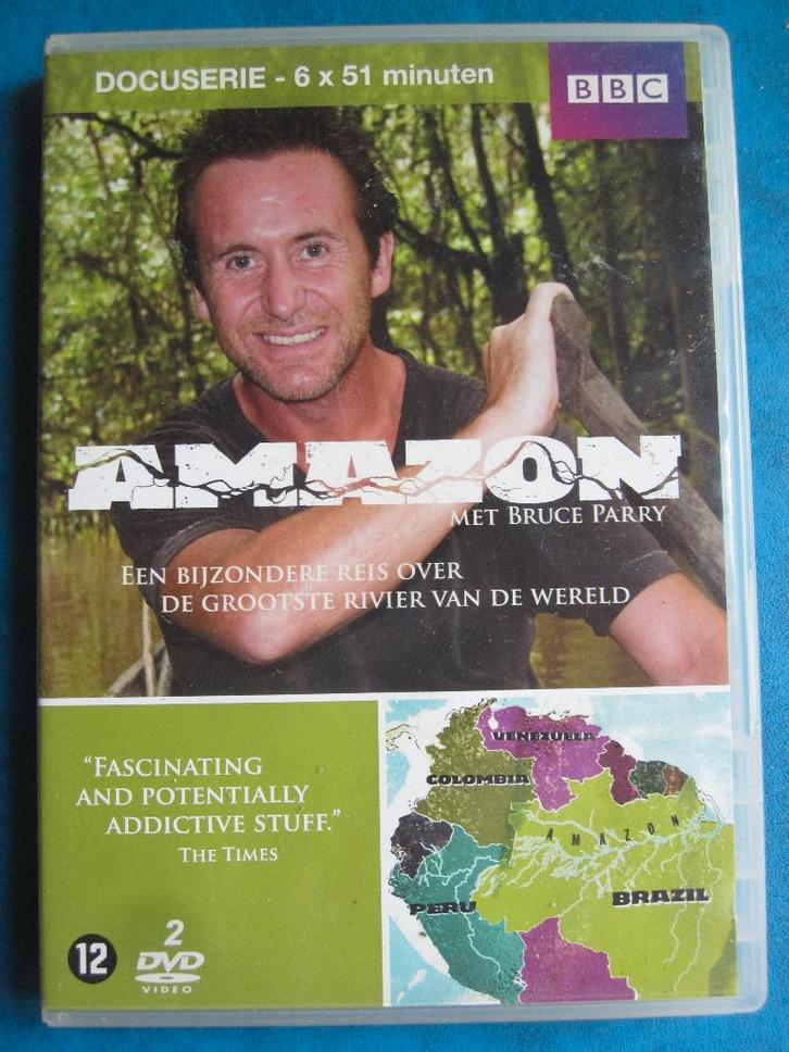 Amazon met Bruce Parry (2 disc), Cd's en Dvd's, Dvd's | Documentaire en Educatief, Zo goed als nieuw, Natuur, Boxset, Vanaf 12 jaar