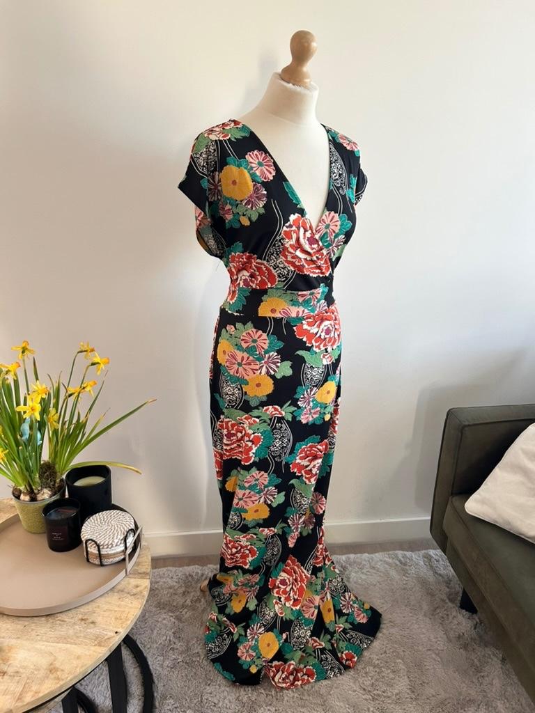 King Louie maat XXL prachtige maxi jurk 3209, Maat 46/48 (XL) of groter, Ophalen of Verzenden, Zo goed als nieuw, King Louie