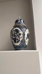 Prachtige Delfts blauwe vaas met deksel, Ophalen