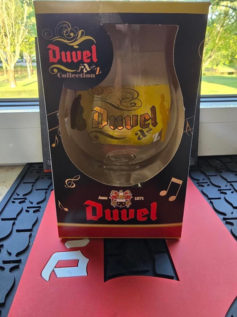 Duvel glas Jazz in origineel doosje, Verzamelen, Ophalen of Verzenden, Nieuw