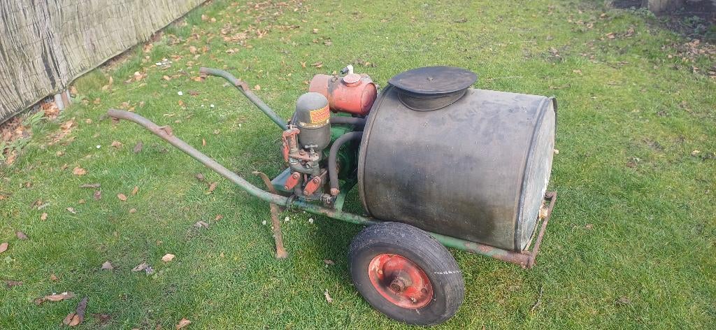 Holder vergifspuit, Ophalen, Gebruikt, Onkruidbestrijding